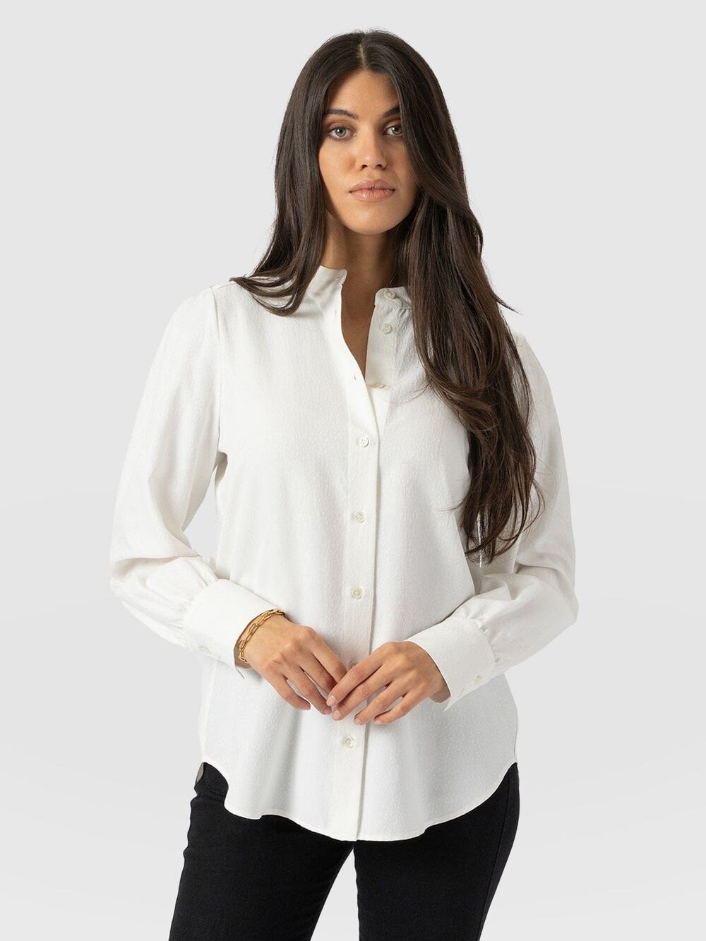 SAINT + SOFIA Paxton Blouse in Cream NEW Size 18